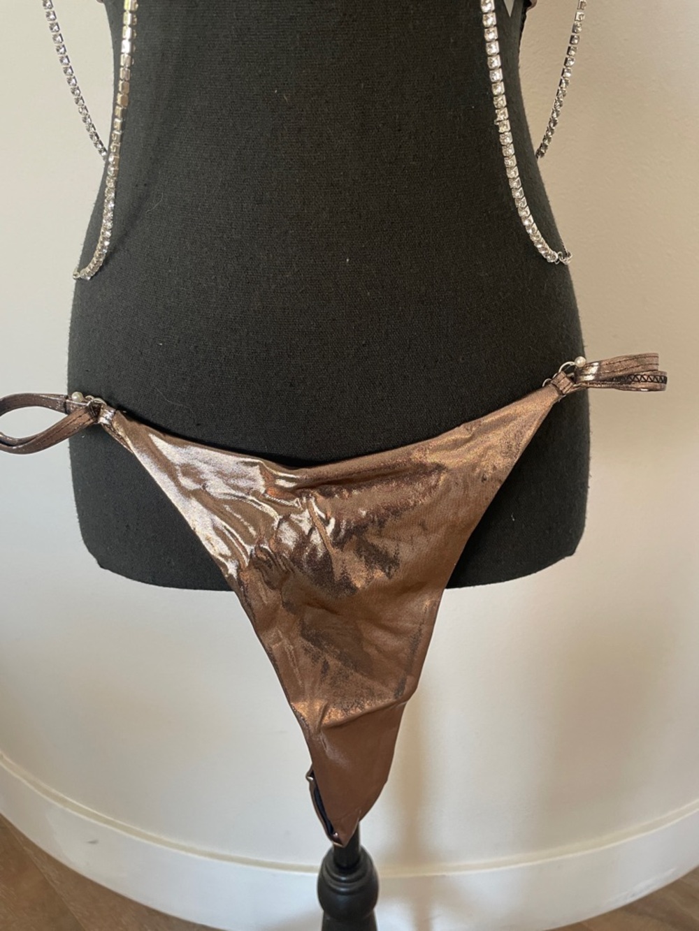 Bikini Set with Rhinestone Harness - Picture 3 of 7